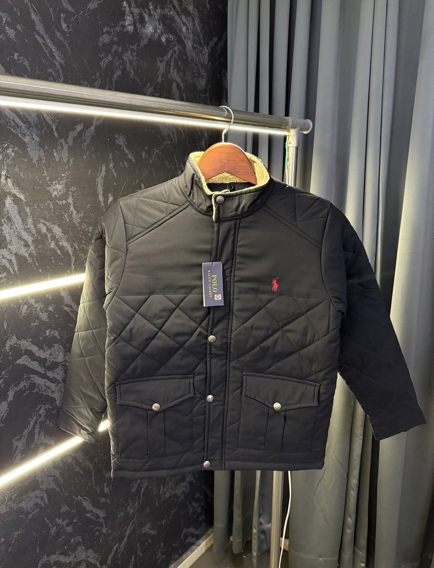 Ralph_Lauren Premium Puffer Jacket (Black)
