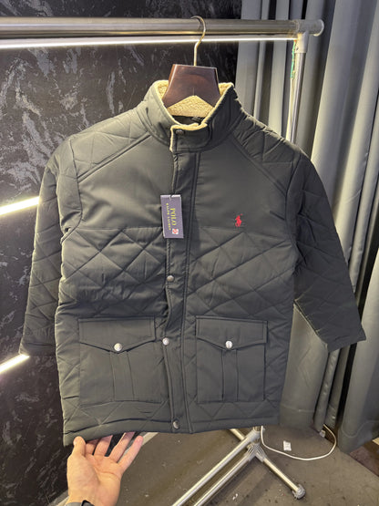Ralph_Lauren Premium Puffer Jacket (DARK GREY)