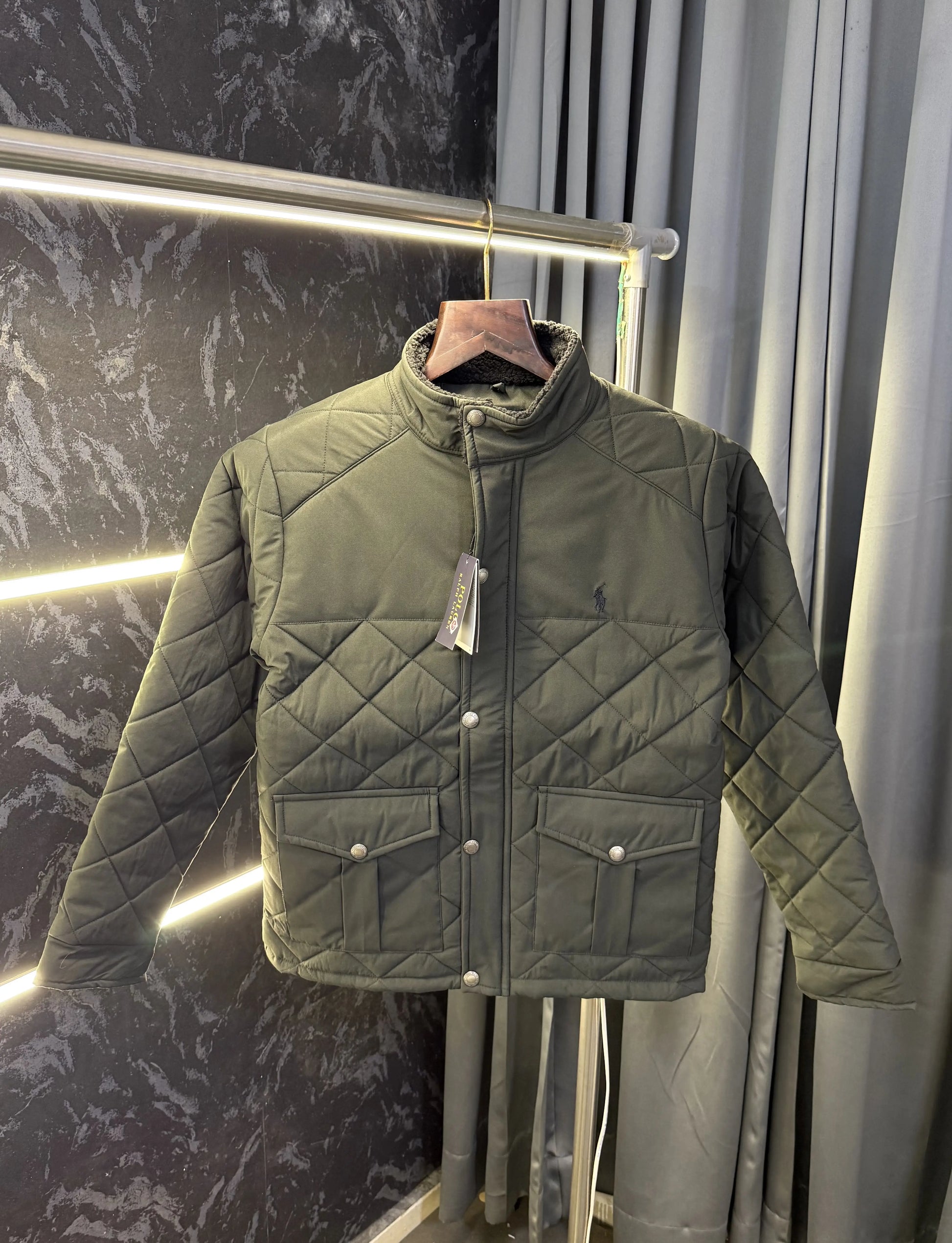 Ralph_Lauren Premium Puffer Jacket (Dark Green)