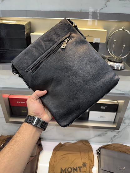 Mont Blanc Black Classic Crossbody Bag