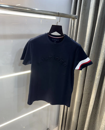 Tommy Hilfiger Navy Blue Logo Work Premium T-Shirt
