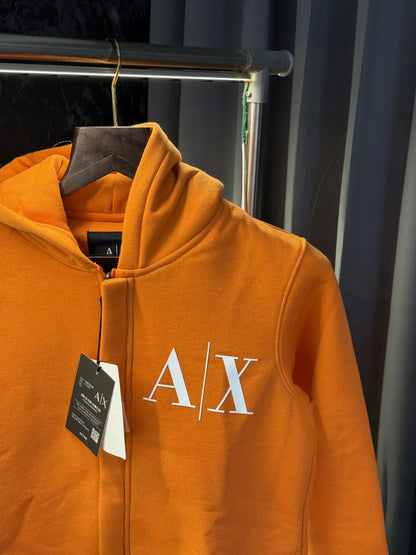 Arman i Exchang e Zipper Pullover Hoodie (Orange)
