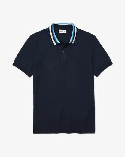 Lacost e Navy Blue Embroidery Logo Premium Polo T-Shirt
