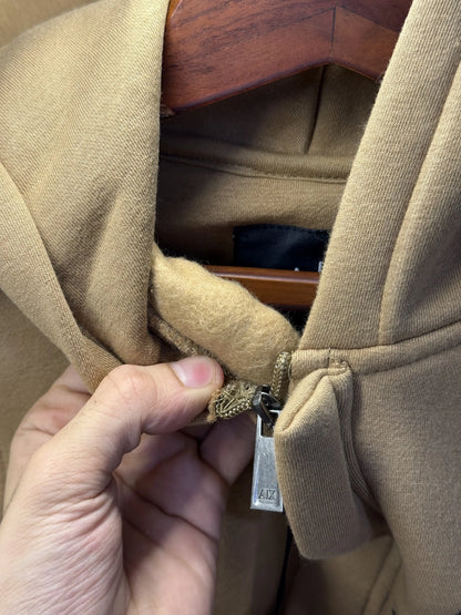 Arman i Exchang e Zipper Pull Over Hoodie (Brown)