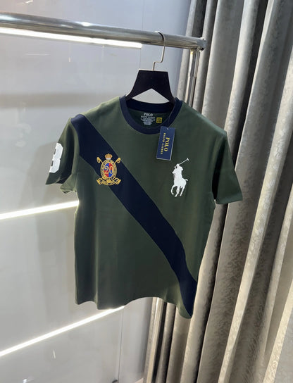 Ralph Lauren Green Logo Work Imported T-Shirt