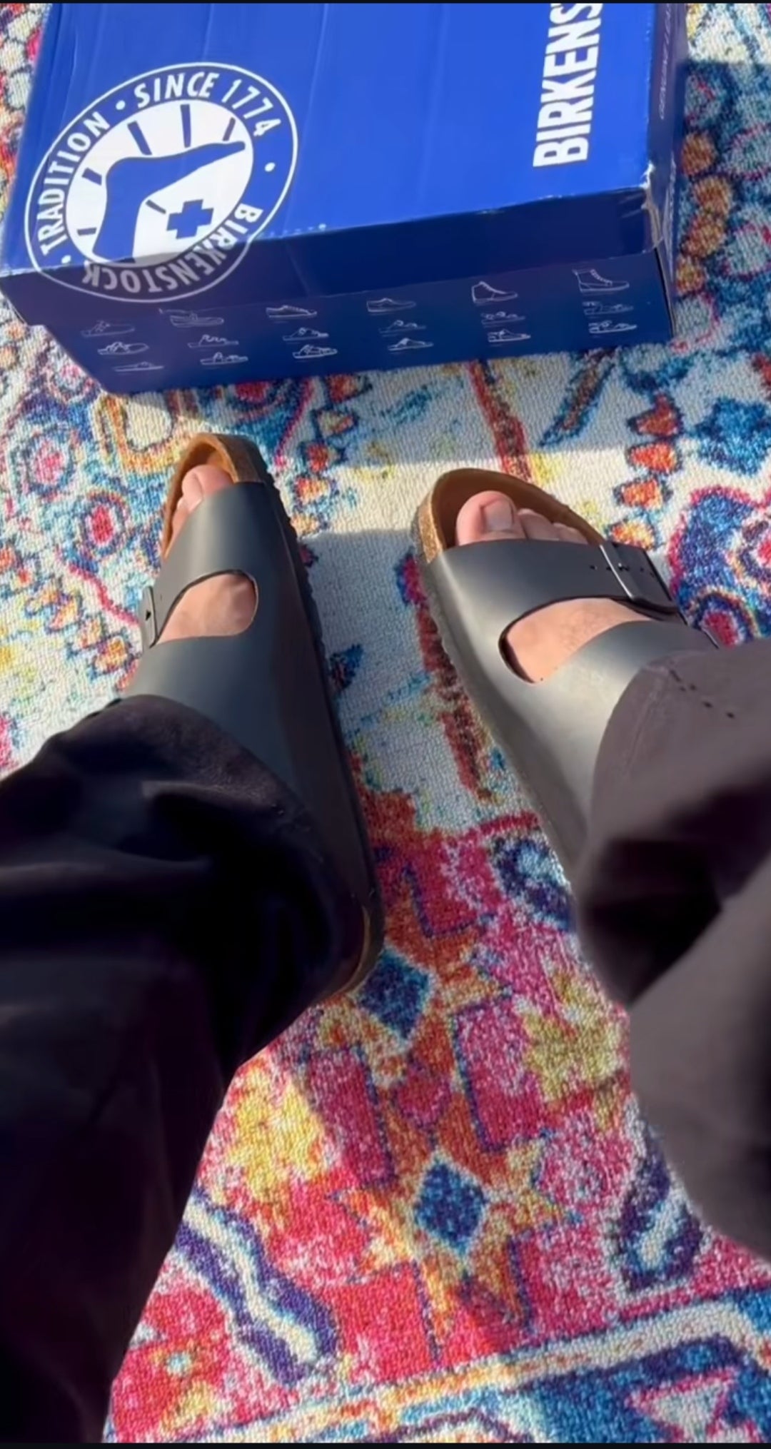 Birkenstock Arizona Black Brown softy leather