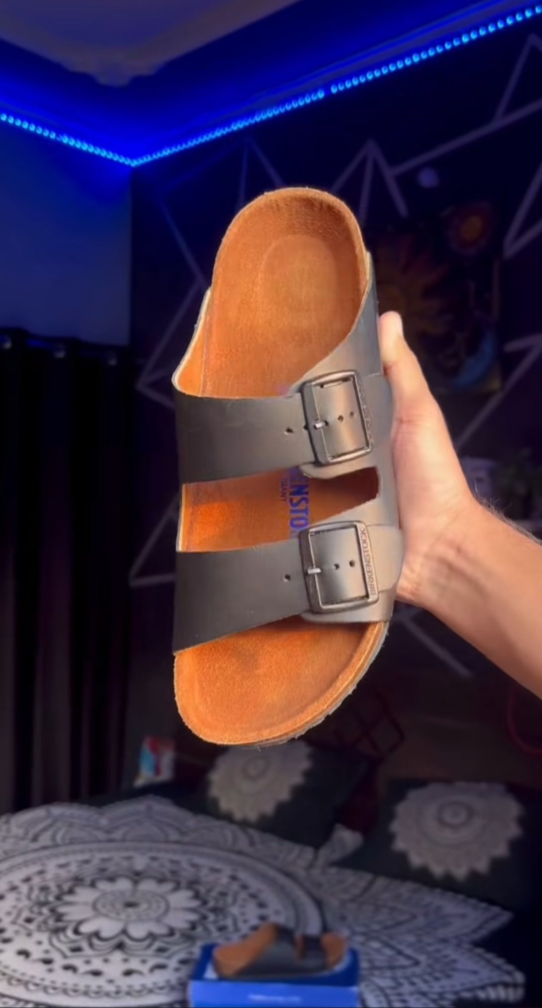 Birkenstock Arizona Black Brown softy leather